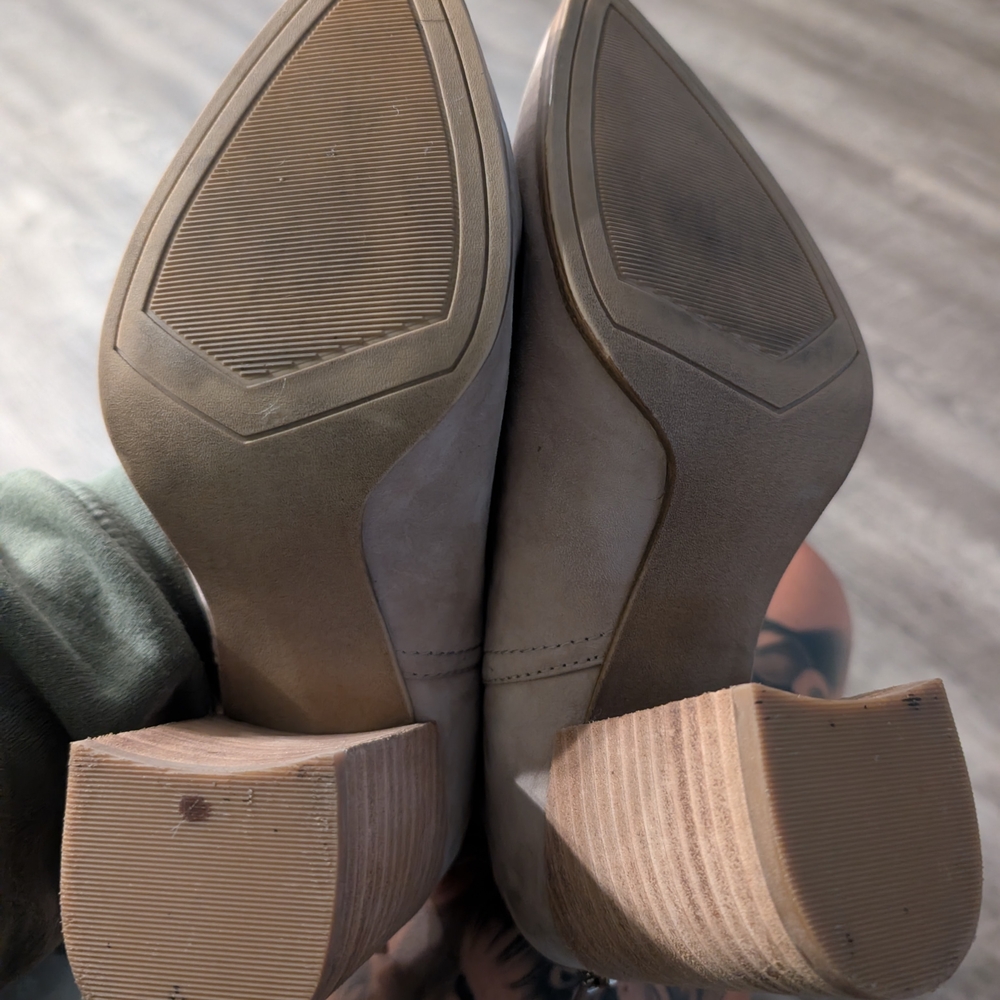 Steve Madden Taupe Suede Ankle Booties - Picture 7 of 7